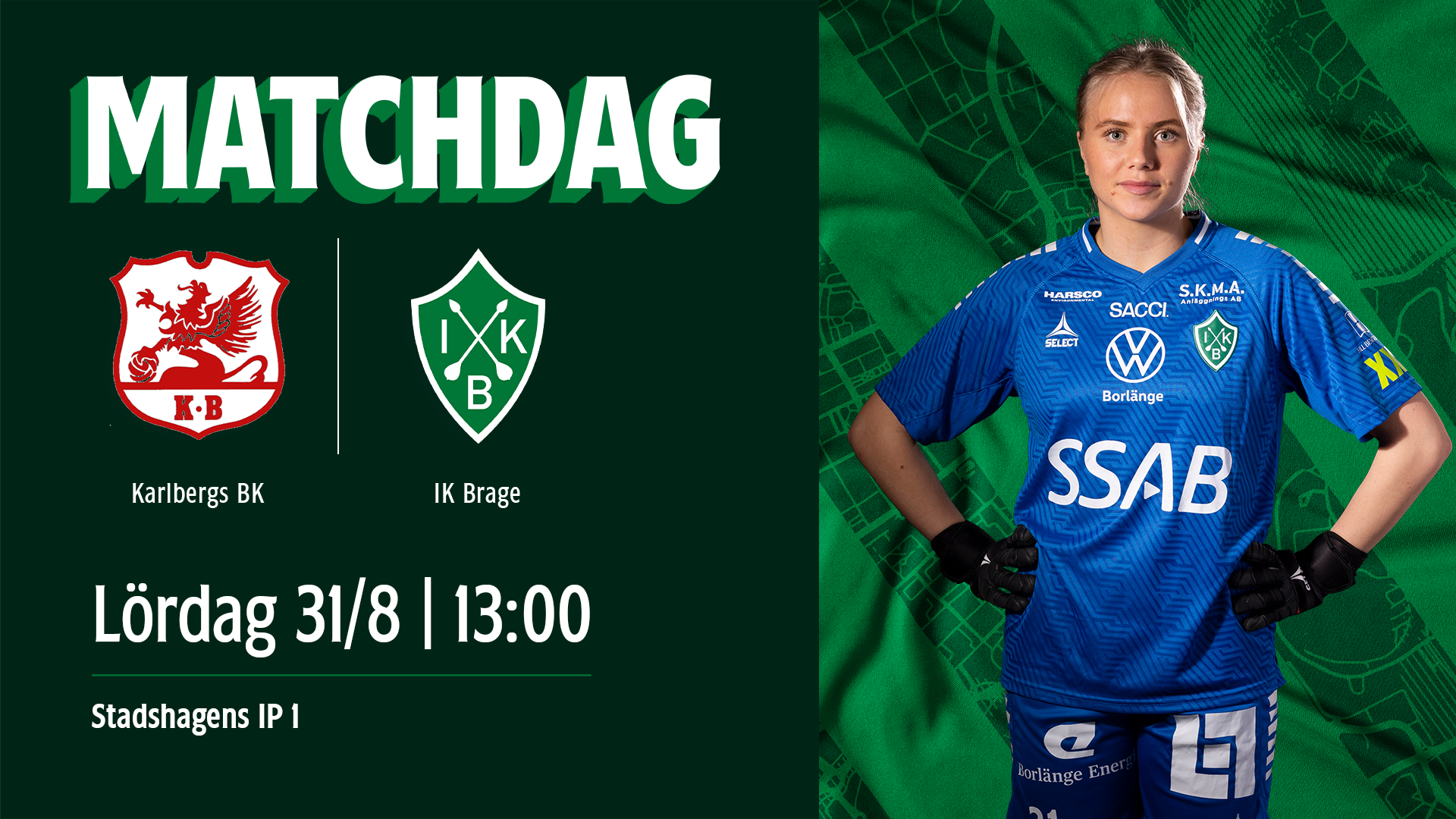 MATCHDAG: Karlbergs BK - IK Brage