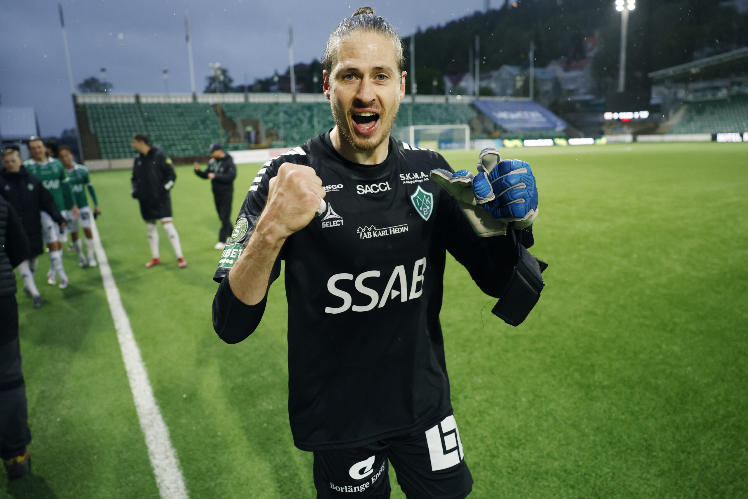 Larsen och Engdahl efter dagens seger