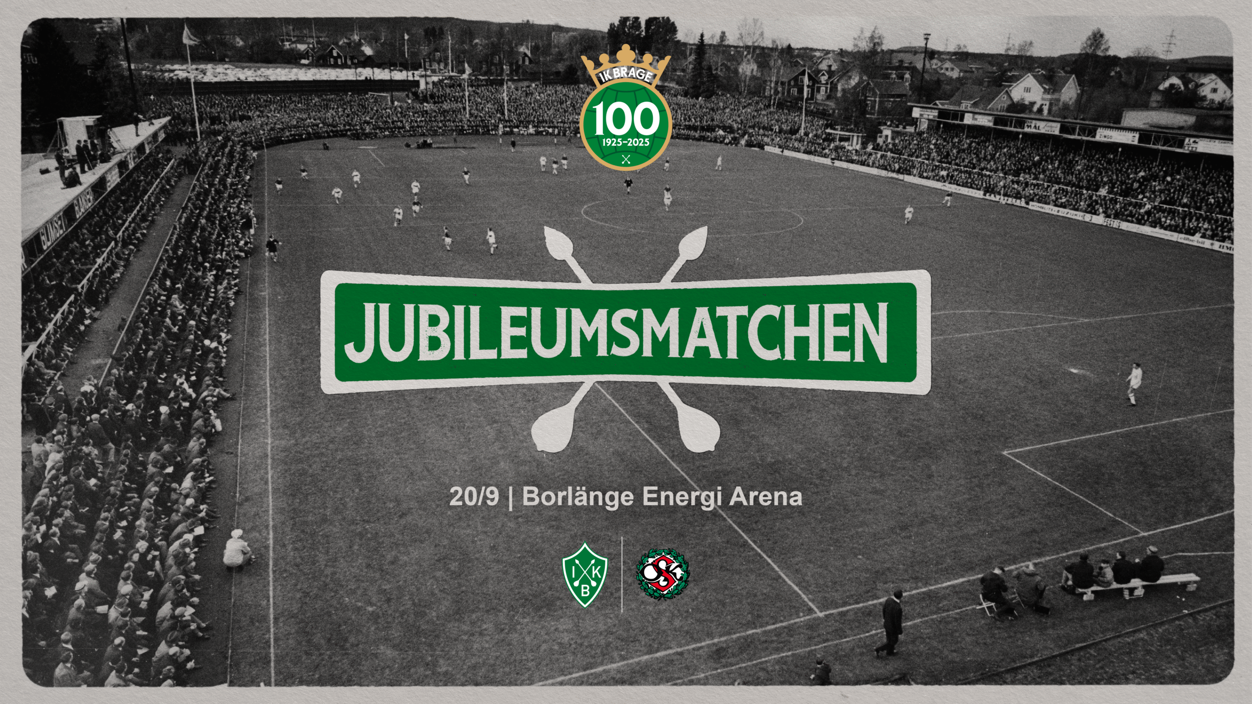 Jubileumsmatchen 20/9 på Vallen